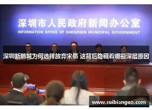 深圳新鹏城为何选择放弃宋岳 这背后隐藏着哪些深层原因